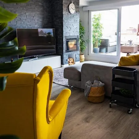 Lujoso Atico Entre 2 Playas Con Garaje, Terraza, Vistas Y Wifi Apartment Gijon Exterior photo
