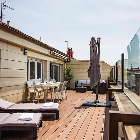 Lujoso Atico Entre 2 Playas Con Garaje, Terraza, Vistas Y Wifi Apartment Gijon Exterior photo